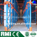 Pallet Storage Forklift Rail Guided Aisle Tunnel Drive In Rack